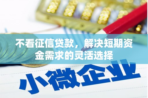 合山不看征信贷款，解决短期资金需求的灵活选择