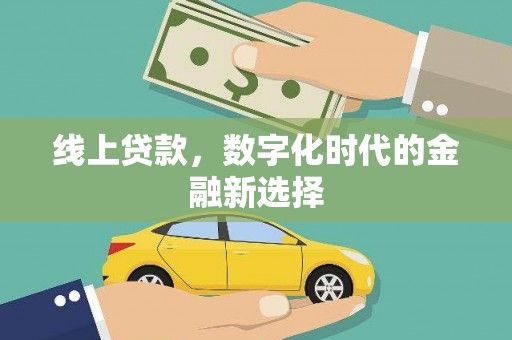 合山线上贷款，数字化时代的金融新选择