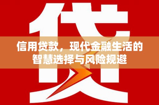 合山信用贷款，现代金融生活的智慧选择与风险规避