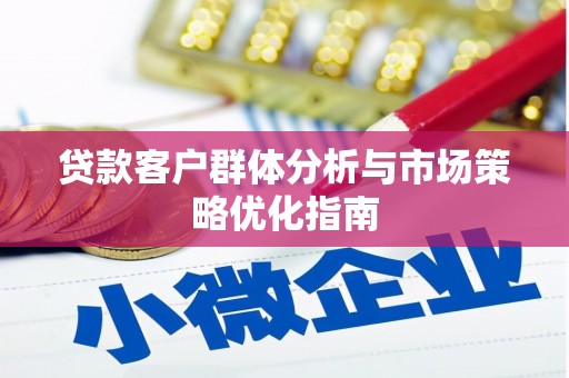 合山贷款客户群体分析与市场策略优化指南