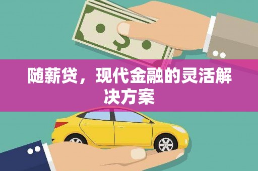 合山随薪贷，现代金融的灵活解决方案