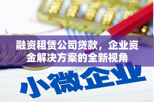 合山融资租赁公司贷款，企业资金解决方案的全新视角