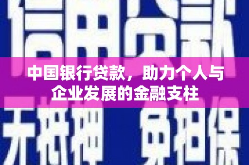 合山中国银行贷款，助力个人与企业发展的金融支柱
