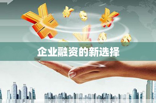 合山企业融资的新选择