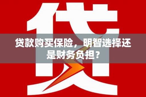 合山贷款购买保险，明智选择还是财务负担？