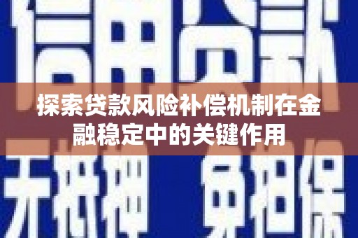 合山探索贷款风险补偿机制在金融稳定中的关键作用
