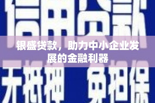 合山银盛贷款，助力中小企业发展的金融利器