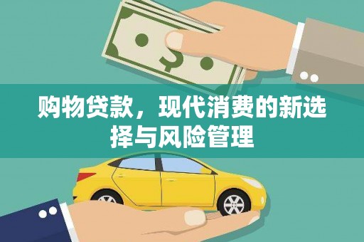 合山购物贷款，现代消费的新选择与风险管理