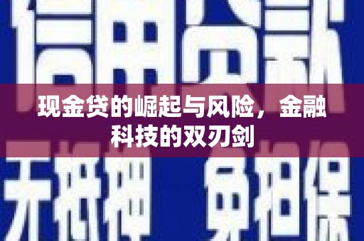 合山现金贷的崛起与风险，金融科技的双刃剑