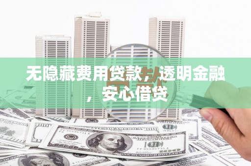 合山无隐藏费用贷款，透明金融，安心借贷