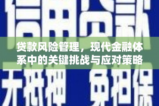 合山贷款风险管理，现代金融体系中的关键挑战与应对策略