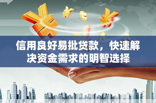 合山信用良好易批贷款，快速解决资金需求的明智选择