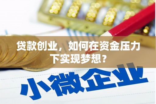 合山贷款创业，如何在资金压力下实现梦想？