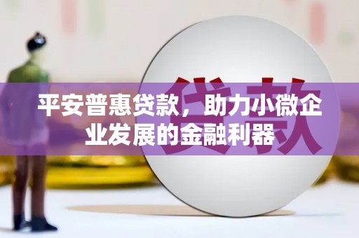 合山平安普惠贷款，助力小微企业发展的金融利器