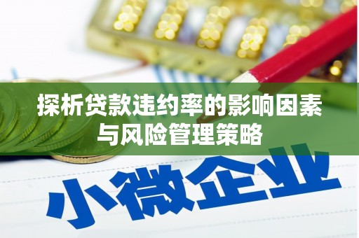 合山探析贷款违约率的影响因素与风险管理策略