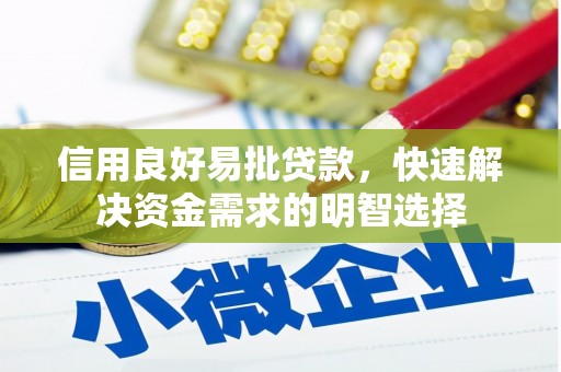 合山信用良好易批贷款，快速解决资金需求的明智选择