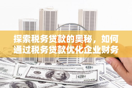 合山探索税务贷款的奥秘，如何通过税务贷款优化企业财务