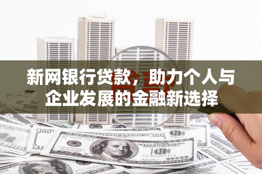 合山新网银行贷款，助力个人与企业发展的金融新选择
