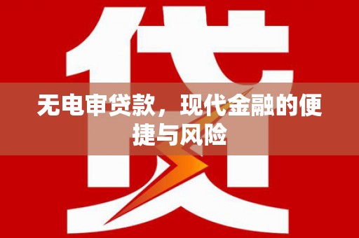 合山无电审贷款，现代金融的便捷与风险