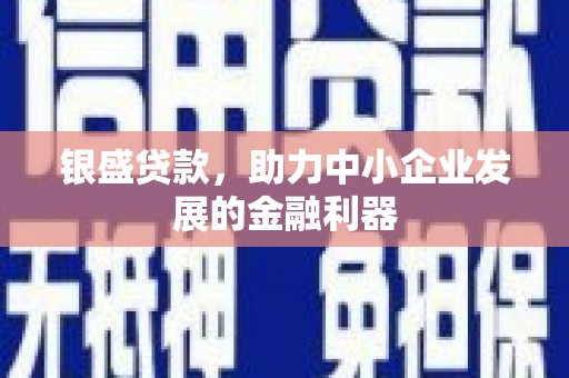 合山银盛贷款，助力中小企业发展的金融利器
