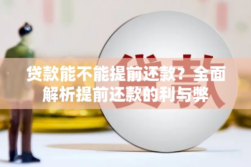 合山贷款能不能提前还款？全面解析提前还款的利与弊