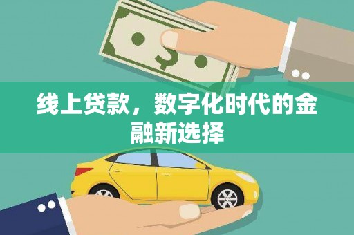 合山线上贷款，数字化时代的金融新选择