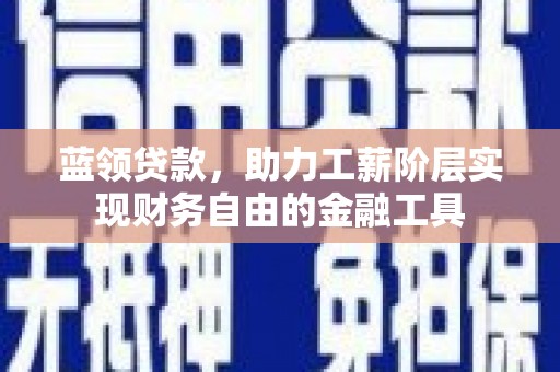 合山蓝领贷款，助力工薪阶层实现财务自由的金融工具