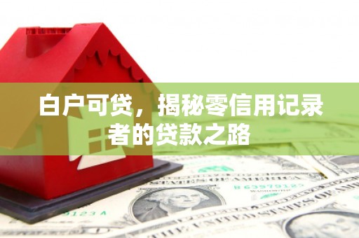 合山白户可贷，揭秘零信用记录者的贷款之路