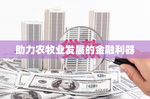合山助力农牧业发展的金融利器