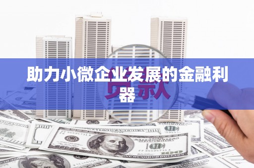 合山助力小微企业发展的金融利器