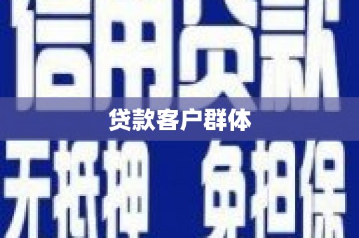 合山贷款客户群体