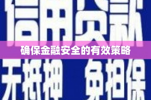 合山确保金融安全的有效策略