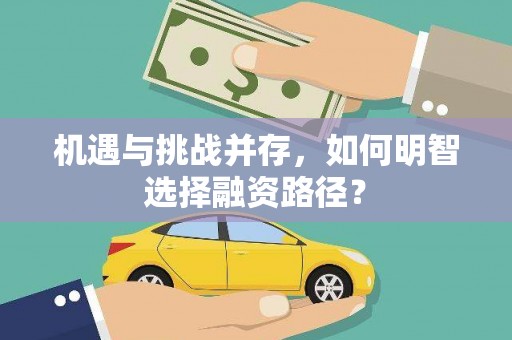 合山机遇与挑战并存，如何明智选择融资路径？