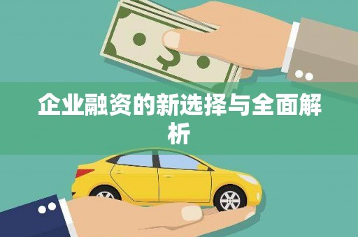 合山企业融资的新选择与全面解析
